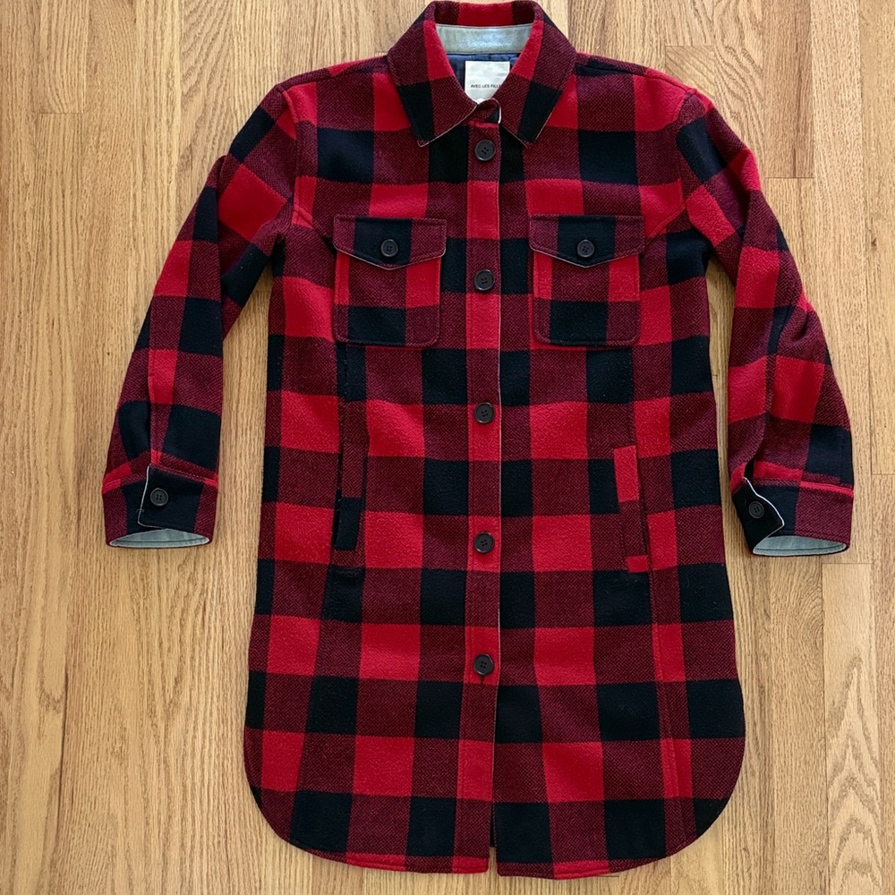 🌟 LAST CHANCE 🌟 Avec Les Filles Red and Black Checkered Coat Shacket